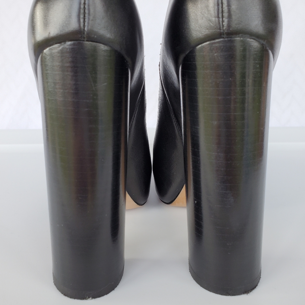 SOLD Alexander Wang Black Platform Anabela Bootie Sz 38 - Picture 7 of 16